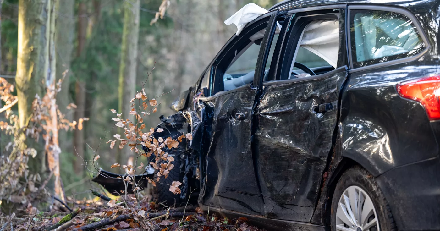 Feuerwehr Reichenau im Mühlkreis rückt zu Fahrzeugbergung aus.