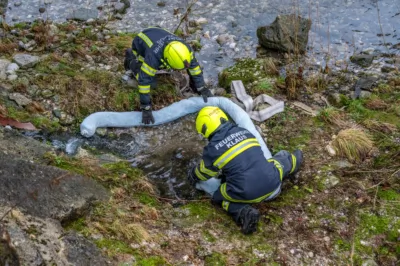 Unbekannte Flüssigkeit in der Steyr - Drei Feuerwehren im Einsatz DSC-2809.jpg