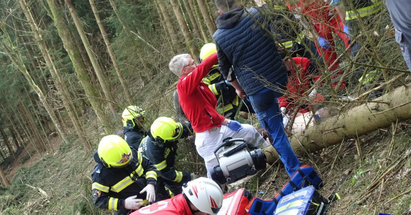 Tragehilfe nach Forstunfall