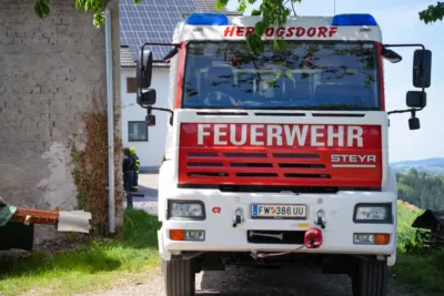 Werkstättenbrand in Herzogsdorf: Feuerwehren verhindern Schlimmeres DSC02483.jpg