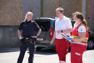 3 Feuerwehren kämpften gegen 3 Meter hohe Flammen in Leonding DSC02698.jpg