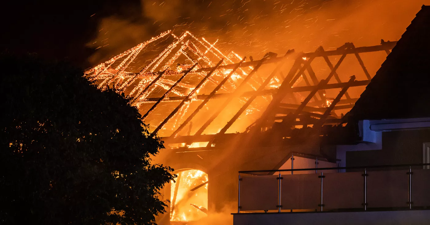 Brandstiftung kann nicht ausgeschlossen werden