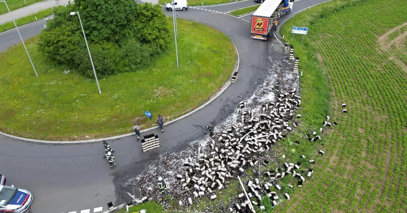 Titelbild: Weißbier-Unfall in Geinberg