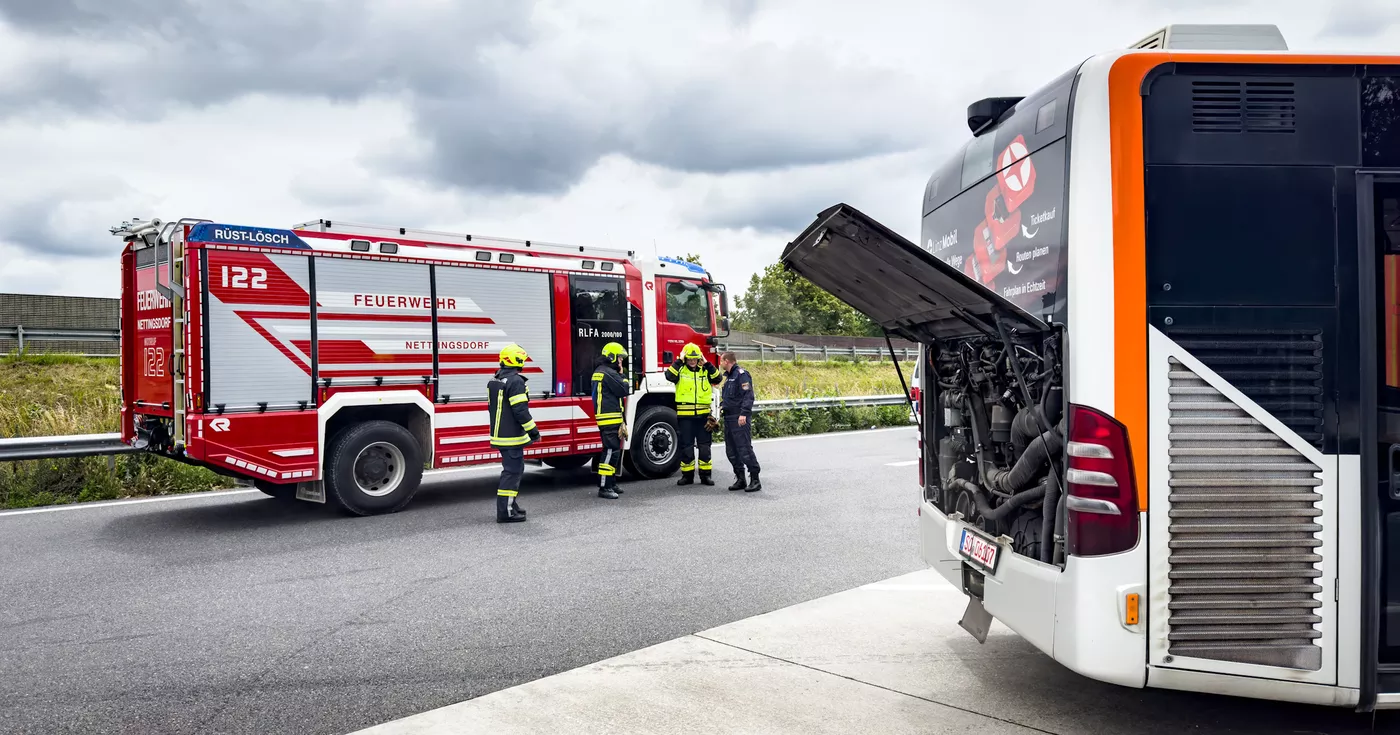 Technischer Defekt sorgt für Rauchentwicklung bei Linienbus