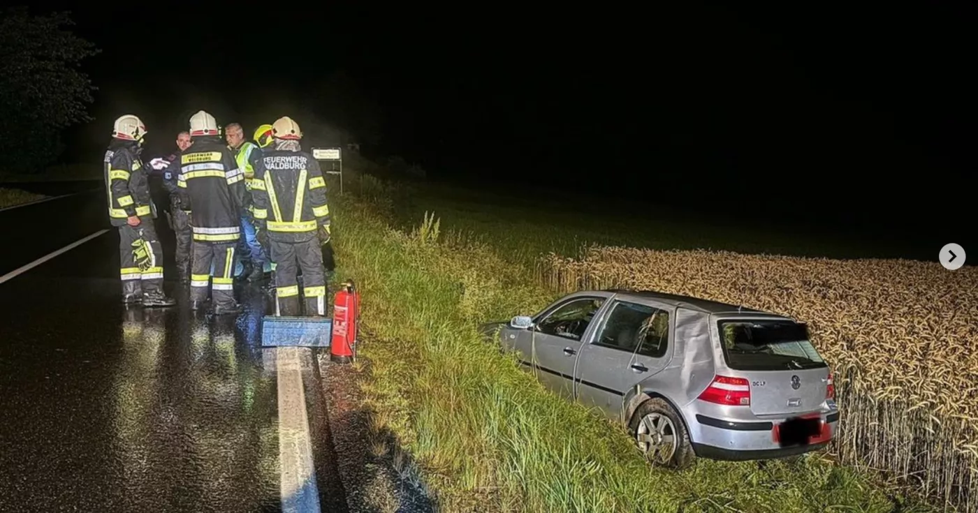 Titelbild: Alkolenker kam von der Fahrbahn ab