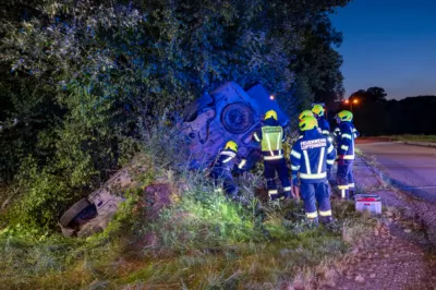 Fahrzeug kommt von B3 ab und landet in Böschung BRANDSTAETTER-20240729-28.jpg