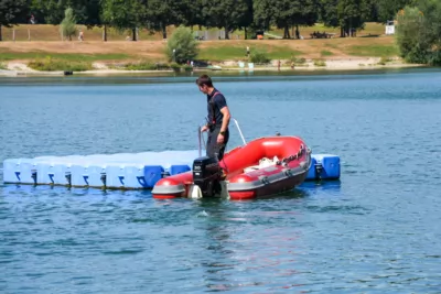 Pleschinger See - Intensiver Sucheinsatz nach vermeintlichem Schwimmer vorerst ergebnislos PANC-20240809123408010-036.jpg