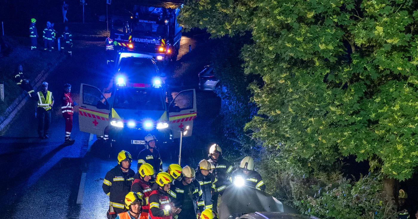 Unfall auf der B151 in Seewalchen