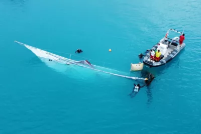 Wasserrettung hebt wertvolles Holzboot aus 130 Meter Tiefe 2024-08-17-Bootsbergung-Attersee-09.jpg