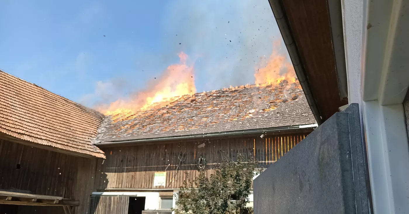 Brandereignis – 11 Feuerwehren im Einsatz