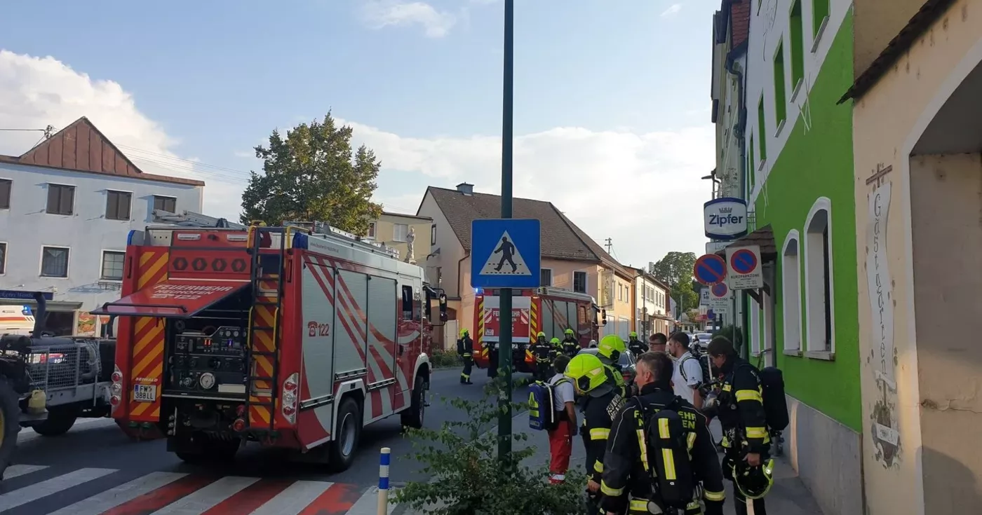 Rauchentwicklung am Marktplatz