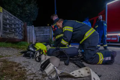 Bestätigter Brandverdacht - Feuerwehr Micheldorf verhindert Ausbreitung im Dachbereich DSC-1129.jpg