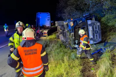 Zwischenfall bei Abschleppvorgang auf der A1 Westautobahn FOKE-2024100319495504-002.jpg