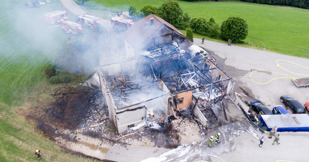 Titelbild: Großbrand in einer Spenglerei