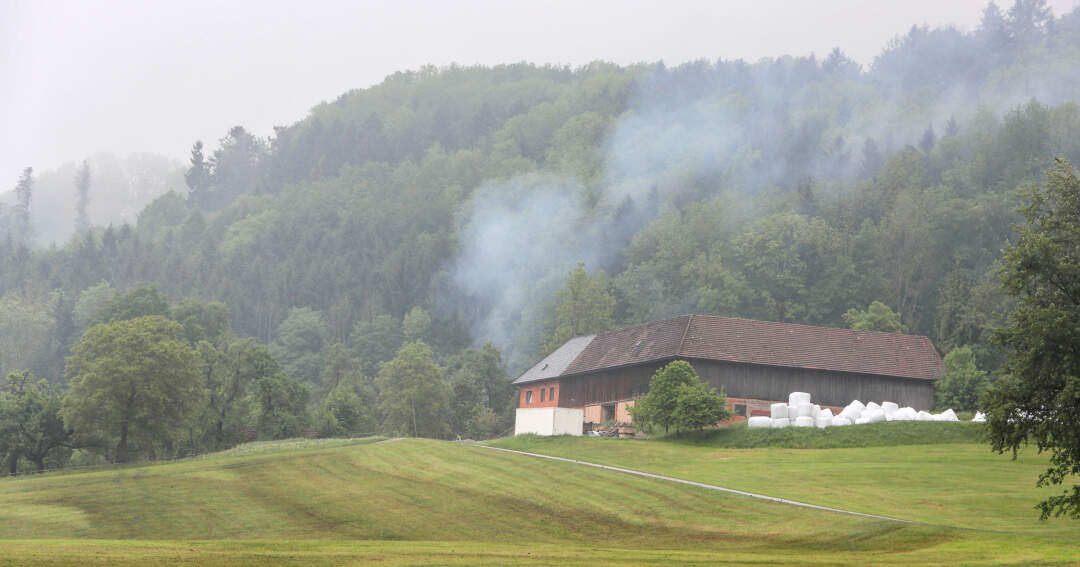 Titelbild: Waldbrand in Kleinraming