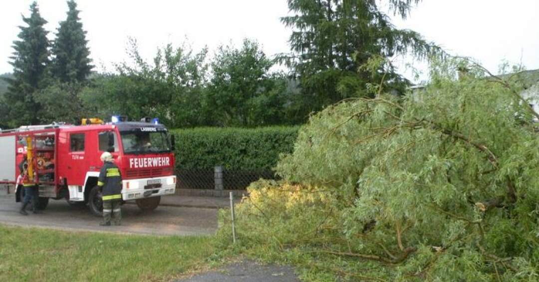 Titelbild: Unwettereinsatz der Feuerwehr Lasberg