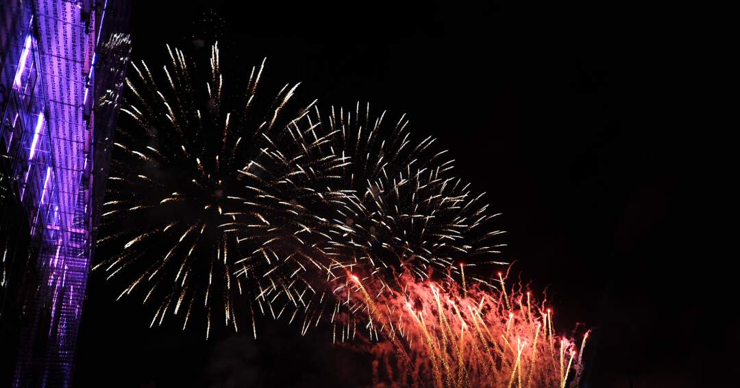 Titelbild: Linzer Klangwolke mit bombastischem Feuerwerk