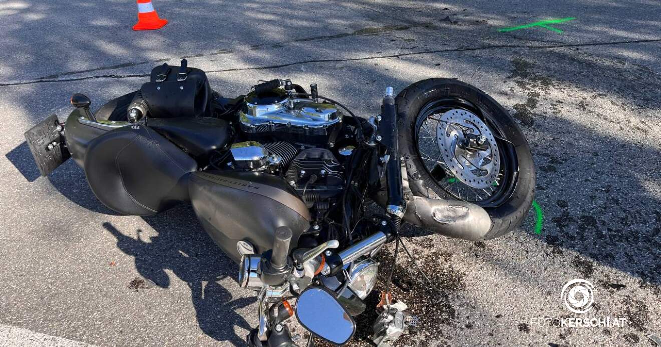 Titelbild: Motorradfahrer bei Unfall schwer verletzt